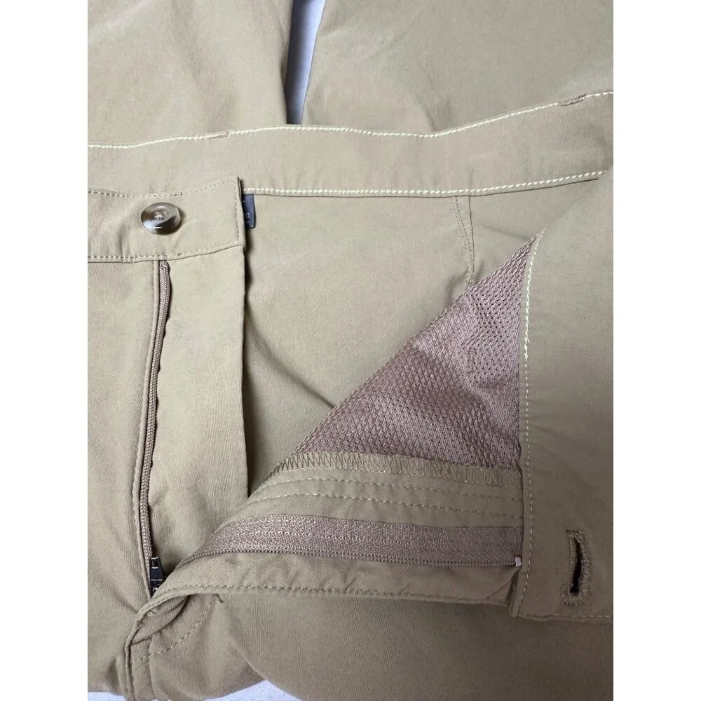 Eddie Bauer Mens Golf Pants Khaki 32x30 Hiking Outdoor Performance Stretch‎ Tan